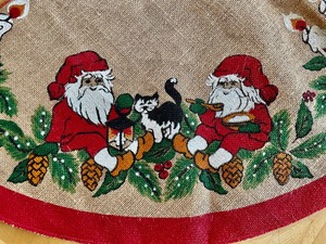 Norwegian Gnome Themed Christmas Tree Skirt