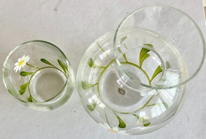 Tumble Up- Hand Painted Decanter with a Cup