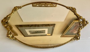 Gold Vanity Tray and a Trinket Box