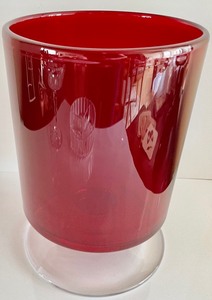 Red Pedestal Dish and More