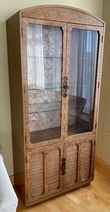 Charming Burled Wood Cabinet