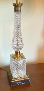 Pair of Vintage Crystal Table Lamps
