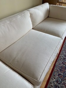 Long and Lean Amazing Mid Century Upholstered Sofa WOW