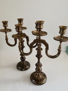 Pair of Metal Decorative Candle Handles