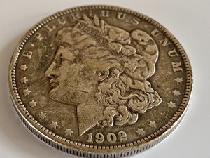1902 Morgan Silver Dollar Coin