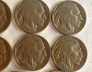 (8) Buffalo Nickel Coins