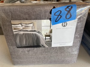 Hotel Collection Linen FullQueen Duvet Cover, Created for Macys