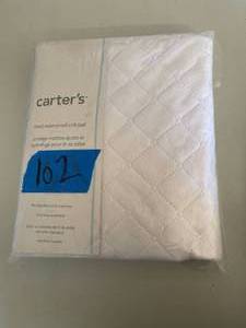 Carters Fitted Waterproof Crib White