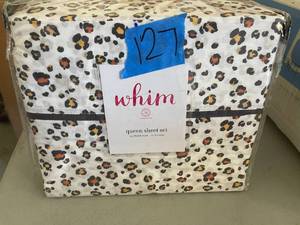 Whim By Martha Stewart Collection Novelty Print QUEEN 3-pc. Sheet Set, 250 Thread Count 100% Cotton In Cheetah