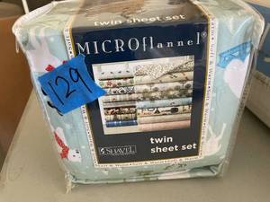 Shavel Micro Flannel Printed Queen 4-pc Sheet Set