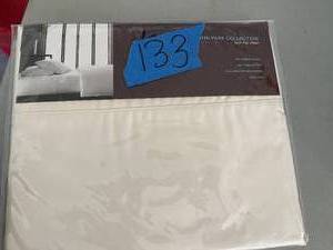Hudson Park 500 Thread Count, 100 Percent Pima Cotton Iron Free Twin Flat Sheet