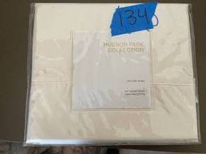 Hudson Park 500 Thread Count, 100 Percent Pima Cotton Iron Free Twin Flat Sheet