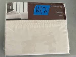 Hudson Park Collection 500TC %100 Pima Sateen Wrinkle-Resistant Full Flat Sheets
