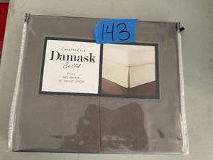 Charter Club Damask 100% Supima Cotton 550 Thread Count Bedskirt, Full, Created for Macys