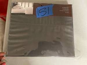 Hudson Park 500TC Iron Free Full Flat Sheet Gray