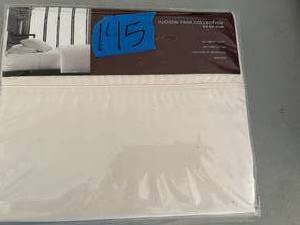 Hudson Park 500TC Iron Free Full Flat Sheet Ivory