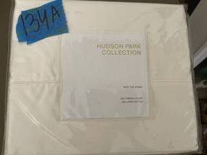 Hudson Park 500 Thread Count, 100 Percent Pima Cotton Iron Free Twin Flat Sheet
