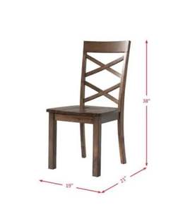 lot 2 image: Regan 6-Piece Dining Table Set with 4 Side Chairs and Bench Its Retail price $883