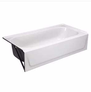 lot 28 image: Aloha 60 in. Left Drain Rectangular Alcove Soaking Bathtub the retail price in Home Depot is $187
