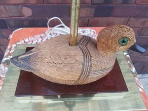 Mid Century Micro Mosaic Duck Lamp
