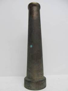 lot 16 image: Large Old Vintage Heavy Solid Brass Fire Hose Nozzle