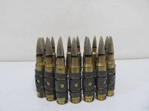 lot 107 image: Vintage Bandolier of Rifle Ammo