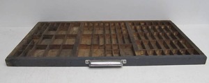 lot 144 image: Antique HAMILTON Printers Drawer Display Shelf