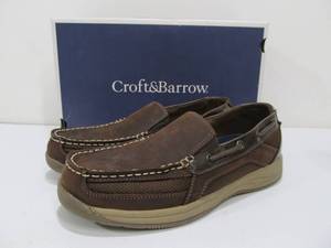 lot 223 image: Brand New Croft & Barrow Slip on Leather Shoes - Size 9.5