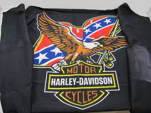 lot 226 image: Large Vintage 80s HARLEY DAVIDSON Motorcycle Display Banner