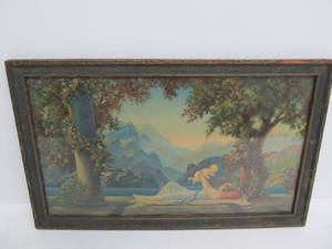 lot 57 image: Excellent Antique 1920s Framed R. Atkinson Fox Art Nouveau Print