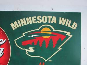 lot 63 image: Large Double Sided MN Wild Xcel Center Display Sign