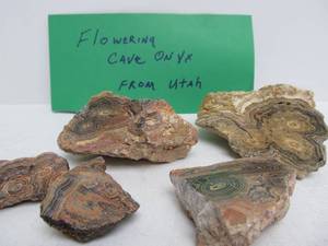 lot 66 image: Flowering Cave Onyx Chunks from Utah