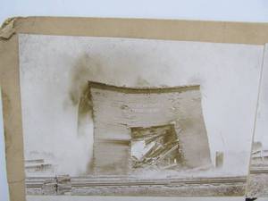 lot 86 image: Set of 4 Antique Mounted Disaster Photos - St. Anthony & Dakota Elevator Company