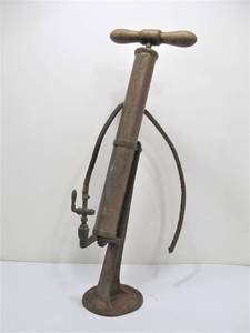 lot 193 image: Antique Posch Saint Paul Brass & Cast Iron AirTire Pump
