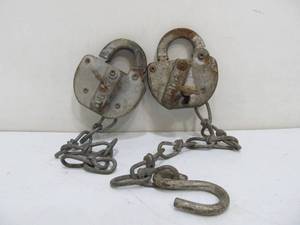 lot 242 image: 2 Old vintage Adlake Railroad Locks
