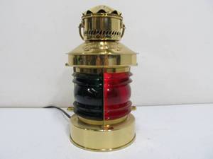 lot 279 image: Vintage Brass Tweekleur Nautical Style Lantern Lamp