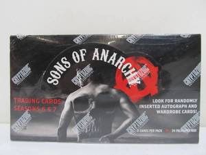 lot 295 image: Brand New Sealed Box of Sons of Anarchy Trading Cards