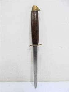 lot 309 image: Nice Vintage Rosewood & Brass Bird Head Handle KnifeOpener