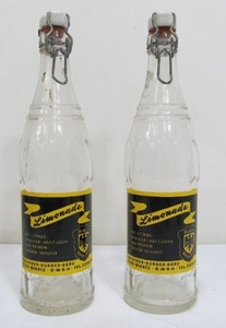 lot 314 image: 2 Large Vintage German Lemonade Bottles