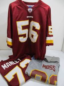 lot 324 image: 3 Quality WASHINGTON REDSKINS Football Jerseys