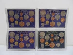 lot 350 image: 4 Sets of Great Britain Uncirculated Coins