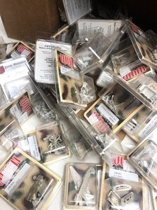 lot 367 image: Large Lot of Brand New Miniature MetalLead Military Game Display Accessories - Weapons, Canons, Vehicles etc