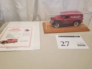 lot 27 image: 124 Scale 1941 Chevrolet Panel Delivery Truck Die-cast Metal Replica Model by Danbury Mint