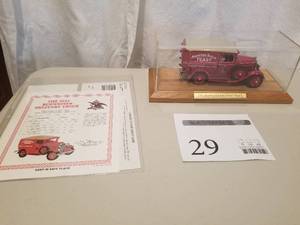 lot 29 image: 124 Scale 1932 Ford Panel Delivery Truck Die-cast Metal Replica Model by Danbury Mint