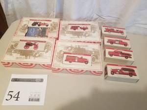 lot 54 image: Lot of (8)   Fire Engine Replica Models (in original packaging)
