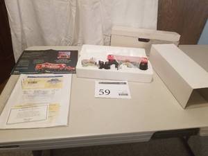 lot 59 image: 150 Scale 1955   Semi Tractor-Trailer Die-cast Metal Replica Model by Matchbox Collectibles (in original packaging)