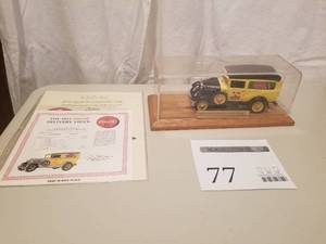 lot 77 image: 124 Scale 1931 Ford Panel Delivery Truck Die-cast Metal Replica Model by Danbury Mint