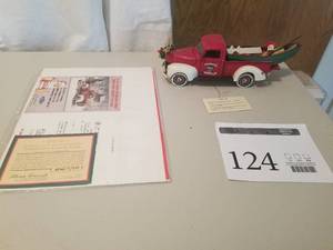 lot 124 image: 124 Scale 1940 Ford Pickup Truck #65469900 Limited Edition Die-cast Metal Replica Model by Franklin Mint