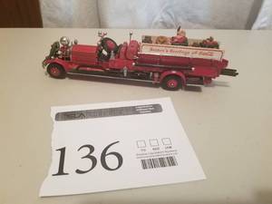 lot 136 image: Fire Engine Die-cast Metal Replica Model