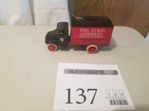 lot 137 image: 1925 Mack Bulldog Delivery Truck Die-cast Metal Coin Bank by Ertl